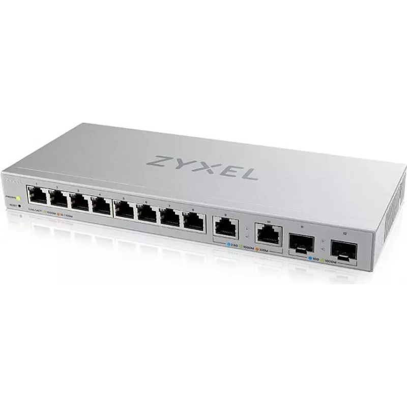 Zyxel XGS1210-12 pārvaldāms tīkla slēdzis Gigabit Ethernet (10/100/1000) Pelēks