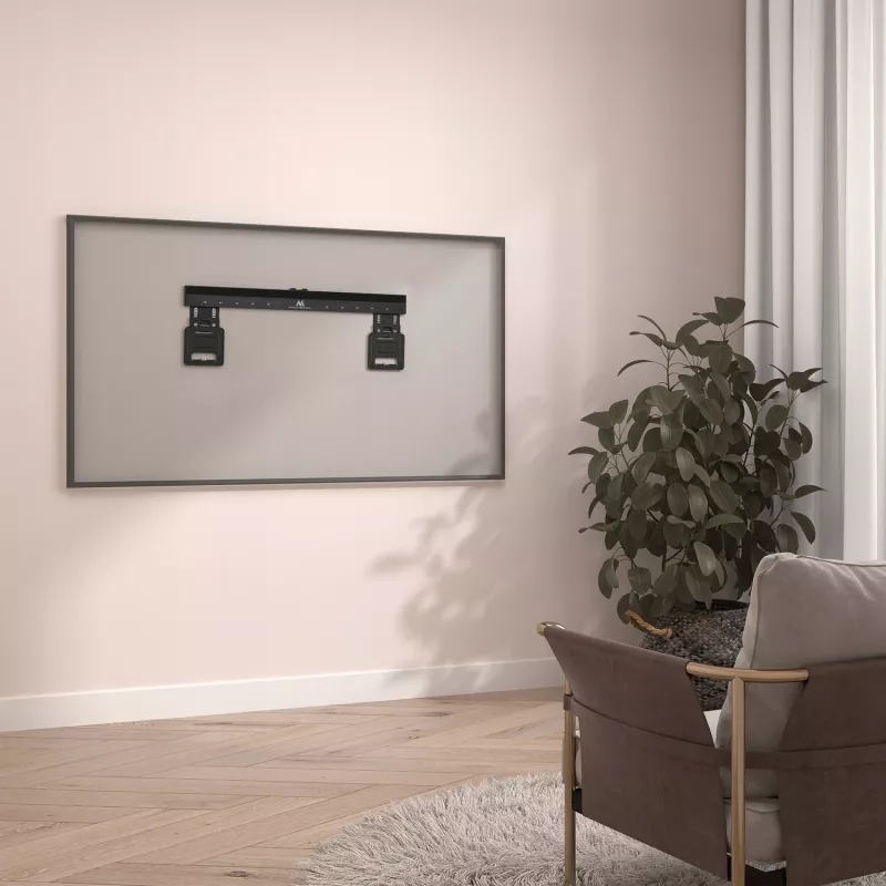 Maclean MC-481 Ultra plakans TV sienas stiprinājums 37-80 collu plakaniem un izliektiem televizoriem, līdz 75 kg, VESA 600x400