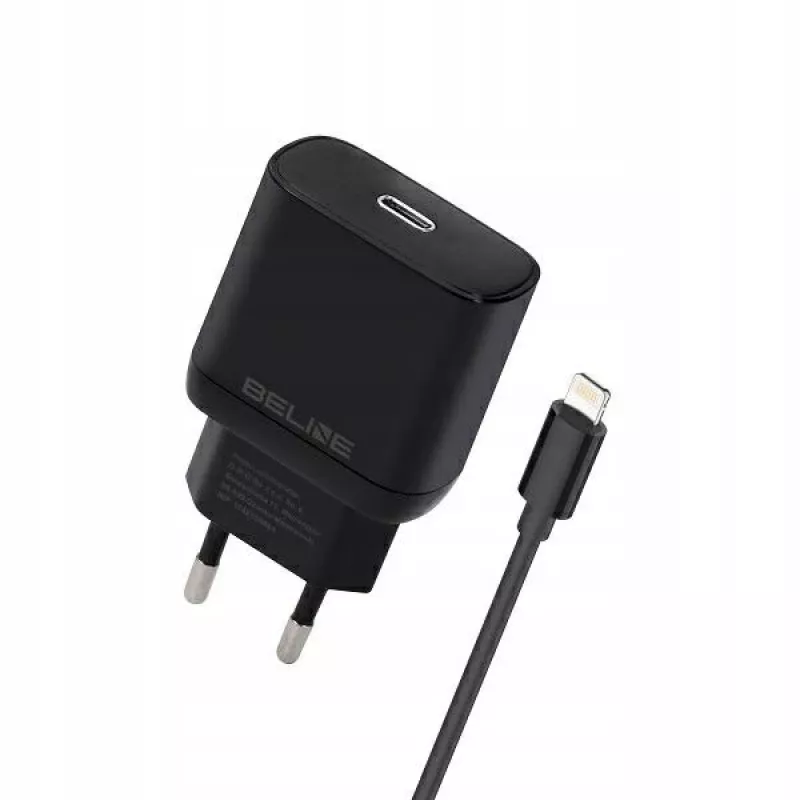 Lādētājs 30W USB-C uz Lightning Beline Beli02174 ar melnu kabeli