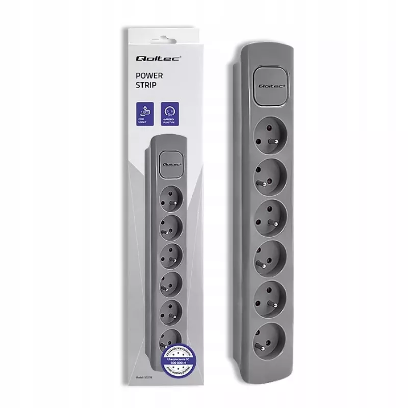 Qoltec 50277 Produkts Pelēks