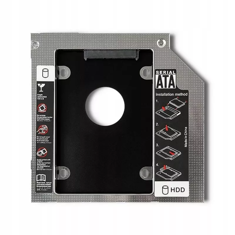 QOLTEC Otrā diska adapteris klēpjdatoram 2.5 inch HDD/SSD 12.7 mm