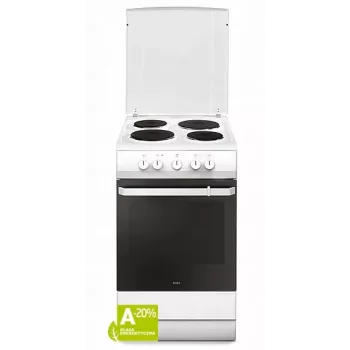 Elektriskā plīts Amica 58EE1.20(W) 69L Balta