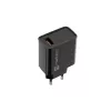 Natec Ribera NUC-2058 tīkla lādētājs, 18 W, 1x USB-A, līdz 3 A, Quick Charge 3.0, Samsung AFC, Huawei FCP/SCP, melns