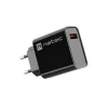 Natec Ribera NUC-2058 tīkla lādētājs, 18 W, 1x USB-A, līdz 3 A, Quick Charge 3.0, Samsung AFC, Huawei FCP/SCP, melns