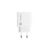 Sienas lādētājs NATEC RIBERA 12V 20W USB-C PD 3.0 + USB-A Samsung AFC Balts