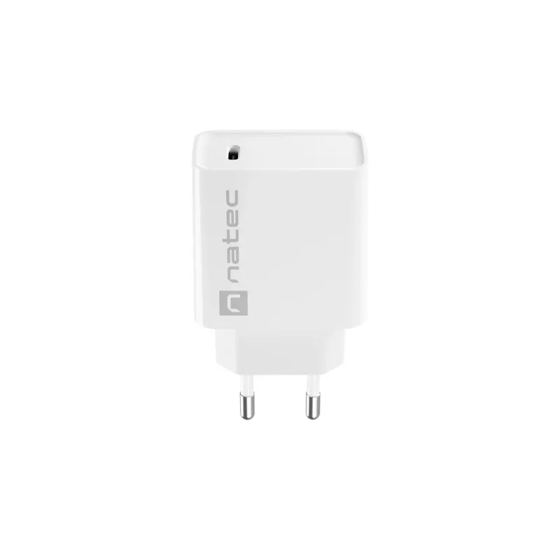 Ātrs lādētājs USB-C NATEC RIBERA 12V 20W Quick Charge 3.0 Balts