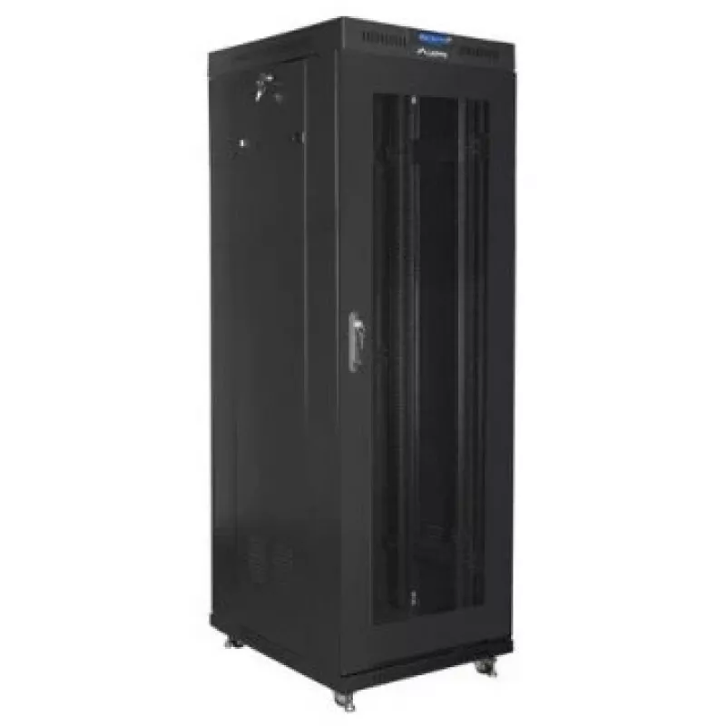 Rack skapis LANBERG FF01-6837-23BL 37U brīvstāvošs 1900×600×800 mm IP20 melns