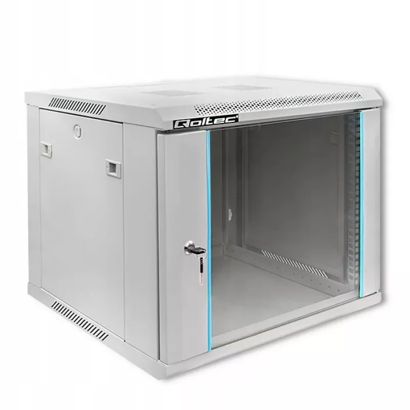 Rack skapis QOLTEC 19 collu 9U 600x500x600 sienas vai grīdas montāžas serveru korpuss