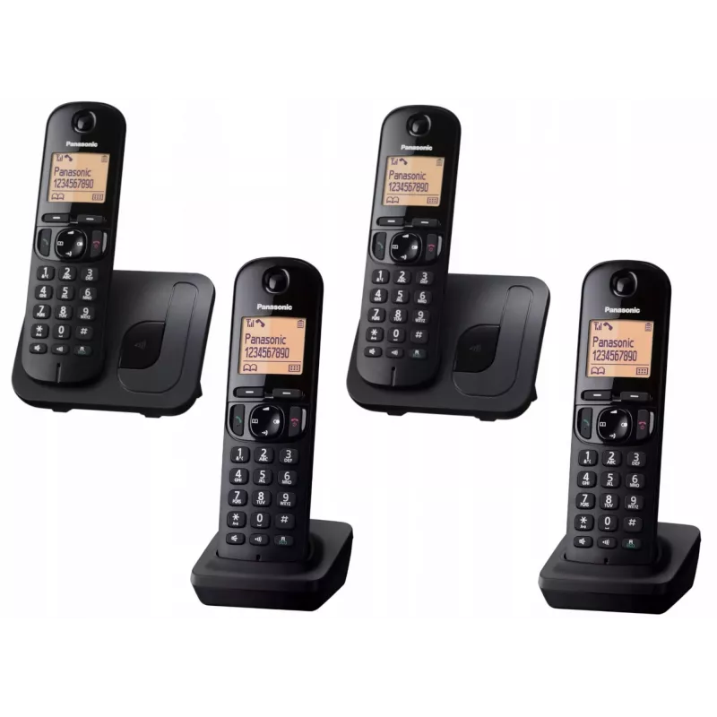 Panasonic KX-TGC212 DECT Melns
