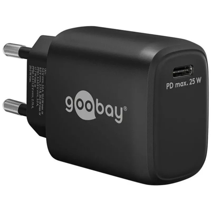Goobay 65367 Lādētājs Iekštelpām Maiņstrāvas Laptopam Viedtālrunim Planšetei Melns