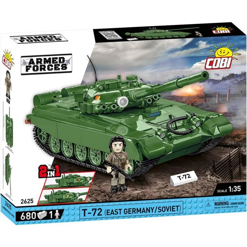 Būvkomplekts COBI T-72 Austrumvācija/Padomju Savienība 680 gab.