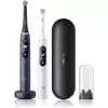 Oral-B iO8 Series Duo elektriskā zobu birste, uzlādējama, 6 režīmi, 2 uzgaļi, Black Onyx/White
