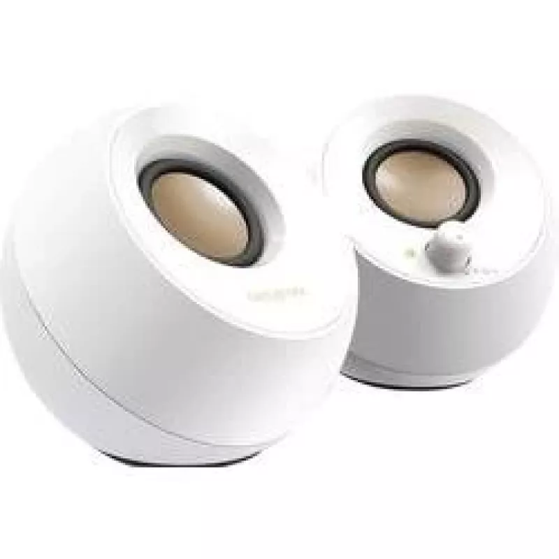 Creative Pebble 2.0 datora stereo skaļruņi, balti