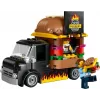 LEGO City Burger Furgons Bērniem no 5 Gadiem - Pārtikas Kravas Auto Ar Virtuvi Un Figūriņām