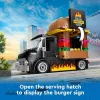LEGO City Burger Furgons Bērniem no 5 Gadiem - Pārtikas Kravas Auto Ar Virtuvi Un Figūriņām
