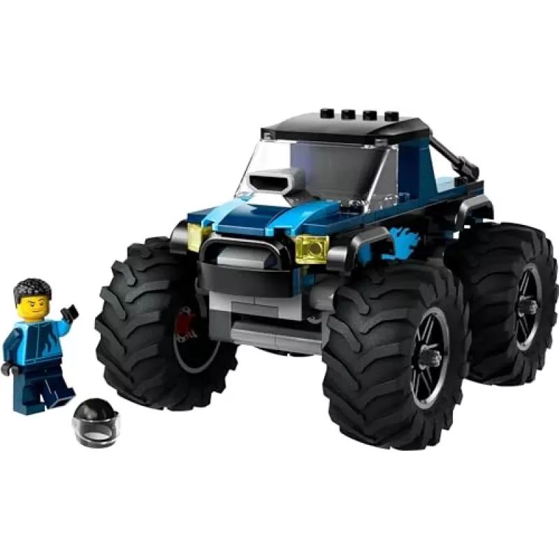 Konstruktors LEGO City 60402 Zils Monster Truck ar lielām riepām, 148 gab., 1 minifigūra, vecumam 5+