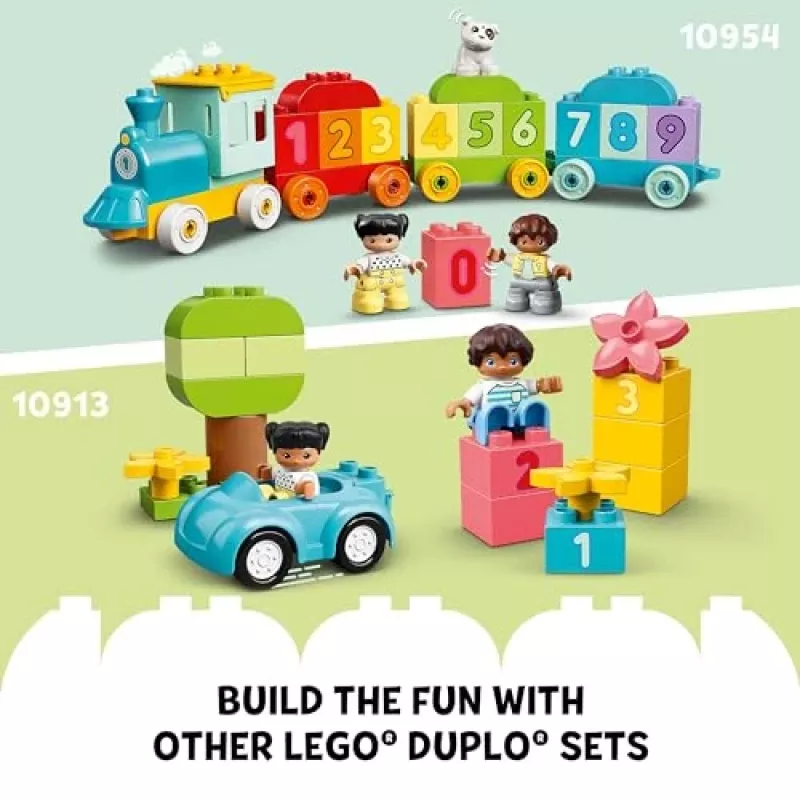 Konstruktors LEGO DUPLO 10421 ABC Kravas Auto, 36 gab., 2 minifigūras, vecumam no 2+ gadiem, izmēri 110×140×70 mm