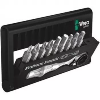 Wera Bit-Check 10 Zyklop Mini BiTorsion 1 komplekts 10 gab. 7.6 x 2.5 x 12.7 cm