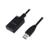 LogiLink 5,0m USB 3.0 pagarinātājvads M/F USB 3.2 Gen 1 (3.1 Gen 1) 5M melns