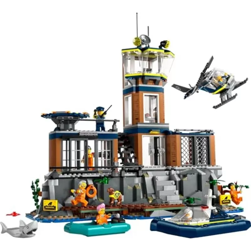 LEGO City Policijas iecirknis un cietuma sala 60419 — 980 gab., 7 minifigūras