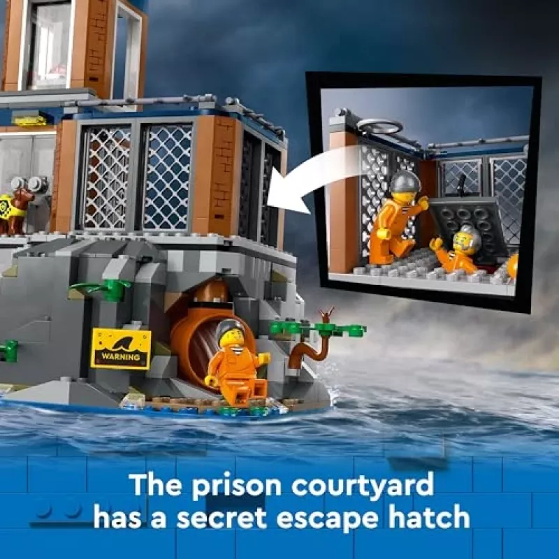 LEGO City Policijas iecirknis un cietuma sala 60419 — 980 gab., 7 minifigūras