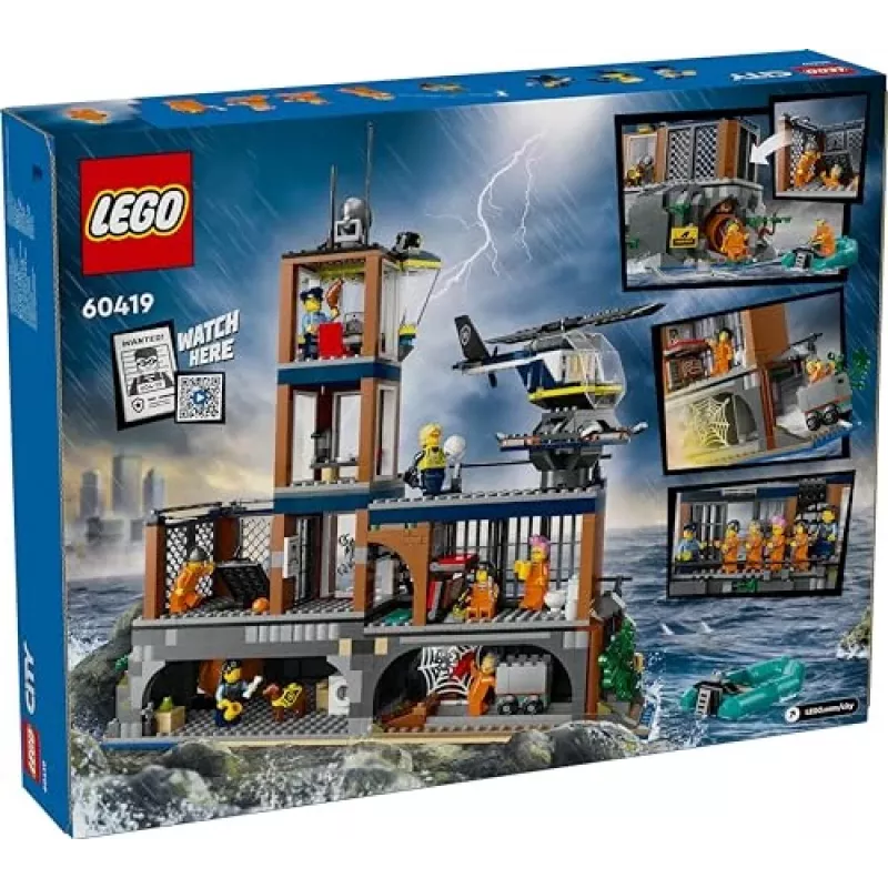 LEGO City Policijas iecirknis un cietuma sala 60419 — 980 gab., 7 minifigūras