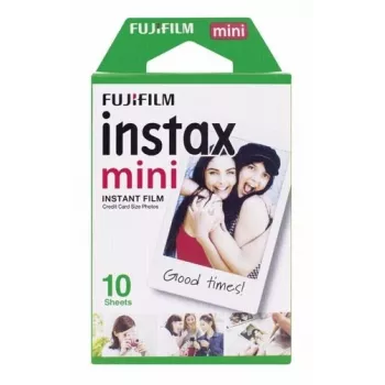 Instax Mini Momentfilma ar Baltu Malu 10 Kadri - Piemērota Visām Instax Mini Kamerām un Printeriem