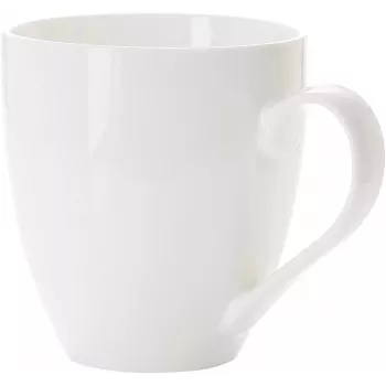Ritzenhoff & Breker Gusto Jumbo kafijas krūze, 0.6L, balts porcelāns, piemērota trauku mazgājamai mašīnai, 110mm - 6 iepakojumā (088762)