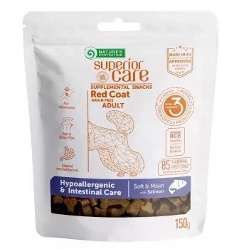 Mīksti suņu apmācības gardumi Nature’s Protection Salmon 150 g — hipoalerģiski, ar lasi, 21% olbaltumvielu