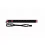 Rack Strāvas Sloksne TECHLY 365733 1U — 8× Schuko kontaktligzdas, 2 m kabelis