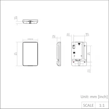 Hikvision DS-PK501LTM-HWE bezvadu tastatūra ar LCD displeju un Mifare karšu lasītāju AX PRO sērijai