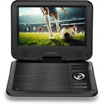 SENCOR SPV 2105 10.1 collu portatīvais DVD atskaņotājs ar USB/SD, grozāmo ekrānu un auto adapteri