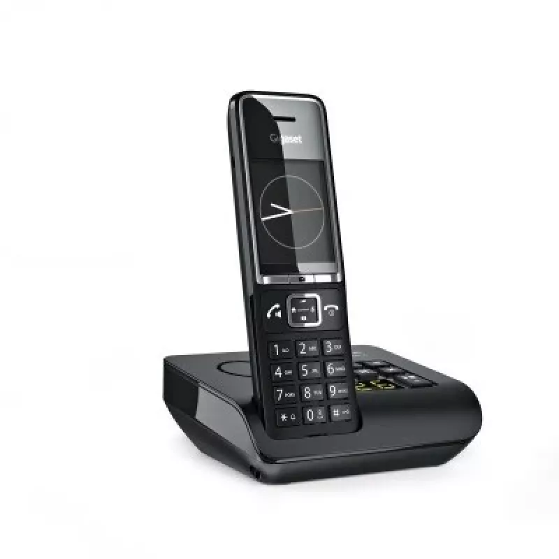 Gigaset Comfort 550A bezvadu telefons ar atbildētāju, melns