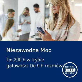 Panasonic KX-TF400EXC Zils viedtālrunis ar lielām pogām un SOS pogu