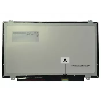 2-Power 14,0 inch HD Glossy Laptop LCD Screen with Brackets - 1366x768 - 40-pin LVDS