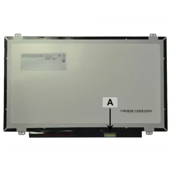 2-Power 14,0 inch HD Glossy Laptop LCD Screen with Brackets - 1366x768 - 40-pin LVDS