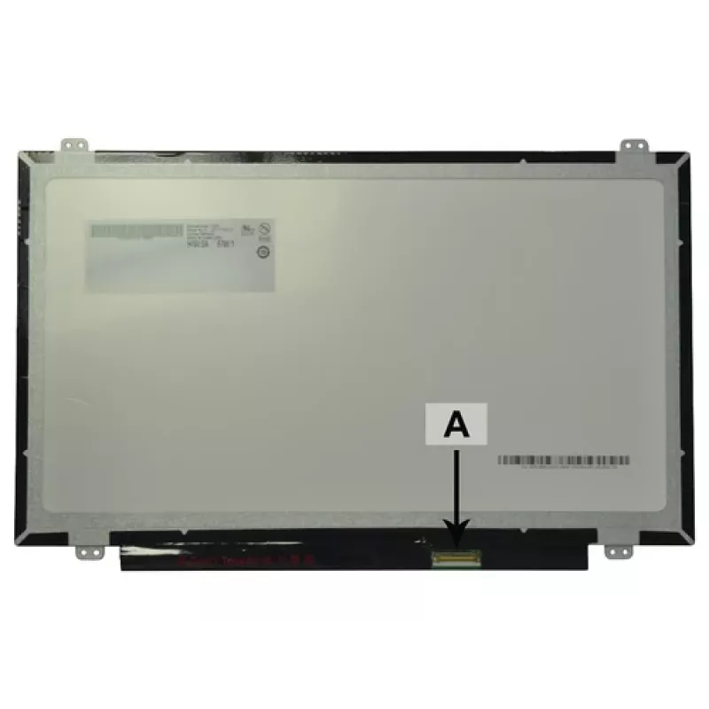 2-Power 14,0 inch HD Glossy Laptop LCD Screen with Brackets - 1366x768 - 40-pin LVDS