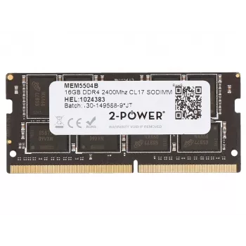 2-POWER MEM5504B 16 GB DDR4 2400 MHz SODIMM Laptop RAM modulis