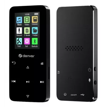 Denver MP-1830B Black MP4 atskaņotājs ar Bluetooth, 1,8 inch displejs, 4GB, Melns