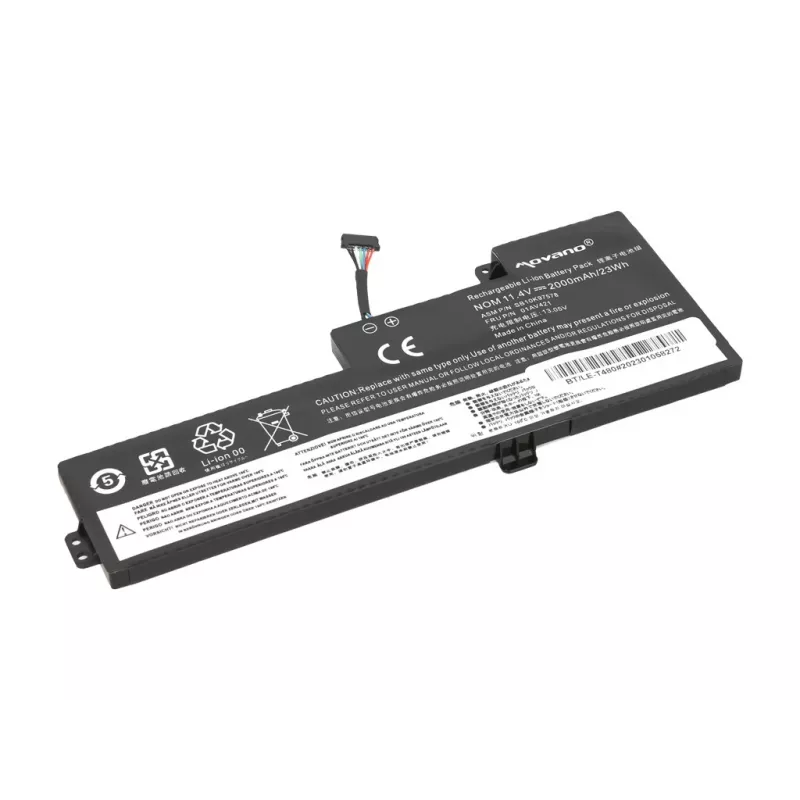 MITSU Battery 01AV419 Lenovo ThinkPad T470 T480 A475 A485 — 2000 mAh (23 Wh)