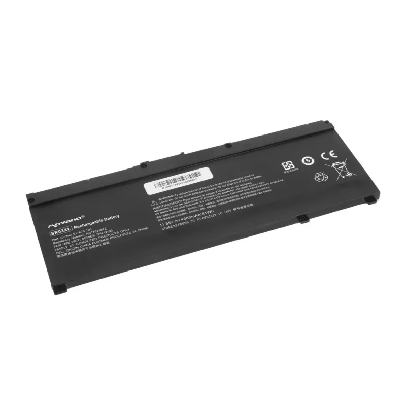 MITSU Battery SR03XL HP Gaming 15 17 Omen 15-DC - 4380 mAh (51 Wh)