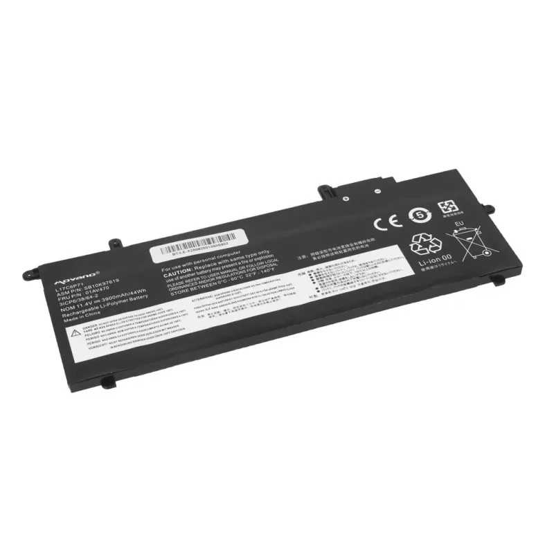 MITSU Battery L17C6P71 Lenovo ThinkPad X280 A285 — 3900 mAh (44 Wh)