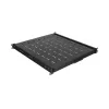 Lanberg 19 inch 1U Sliding Rack Shelf 500mm Depth Black 35kg Load Capacity