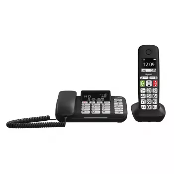 Gigaset DL780 Plus vadu telefons ar automātisko atbildētāju, melns