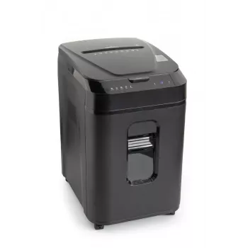 WALLNER Shredder AF160 C2 Cross-Cut Paper Shredder, 160-Sheet Auto Feed, P-4 Security, 26L Bin, Black