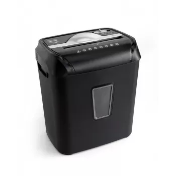 Wallner XD1010C Cross-Cut Shredder, 10 Sheets, 21 L, Black