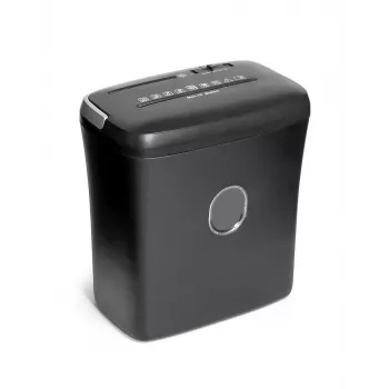 WALLNER Shredder XD1012 CD Cross-Cut Paper Shredder, 6 Sheets, 10 L, Black