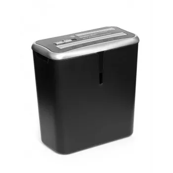 WALLNER Shredder XD805 CD Šķērsgriezuma Papīra Smalcinātājs, 8 Lapas, 15L, Melns