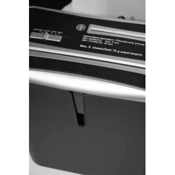 WALLNER Shredder XD805 CD Šķērsgriezuma Papīra Smalcinātājs, 8 Lapas, 15L, Melns
