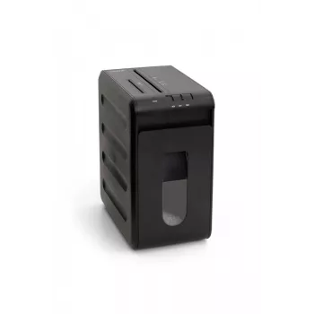 Wallner MR 1005 C2 šķērsgriezuma dokumentu smalcinātājs, 6 lapas, 10 L, melns
